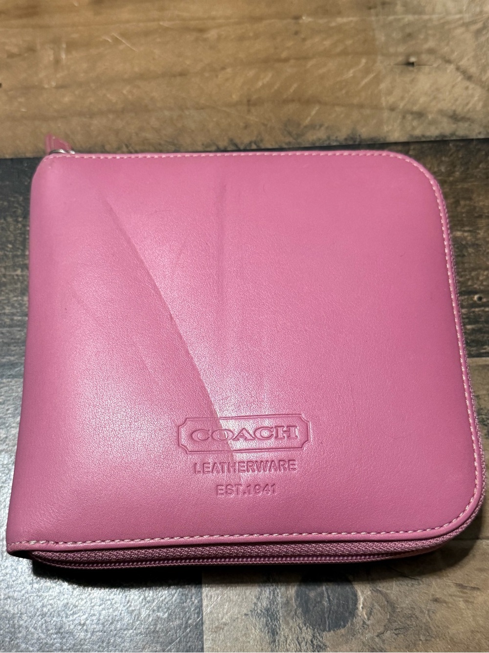 Coach Y2K Leather CD Case